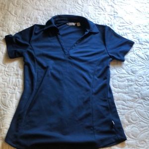 Blue golf top